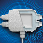 RAYTECH - FOX BOX NERA - Cassetta di giunzione IP68/69 a 4 vie preriempita in gel.