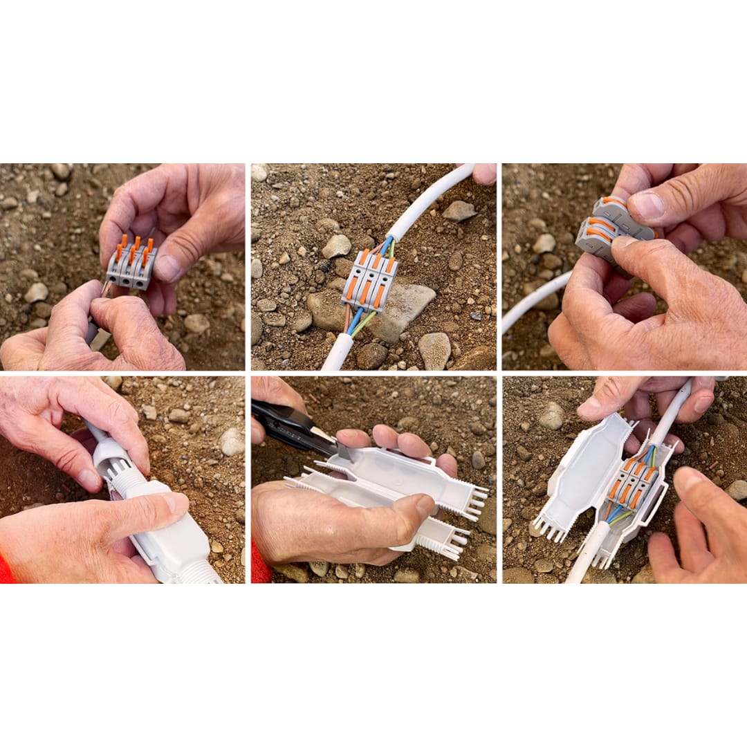 RAYTECH - FRED EASY (Confezione da 1 PZ.) - Giunto in linea IP68/69 extra-compatto preriempito in gel.