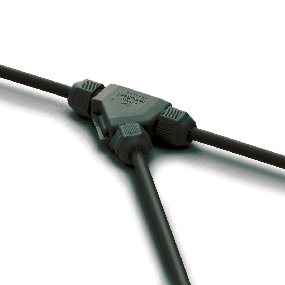 RAYTECH - FRED Y-NERO (Confezione da 1 PZ.) - Giunto derivato IP68/69 extra-compatto preriempito in gel. FRED-Y/N