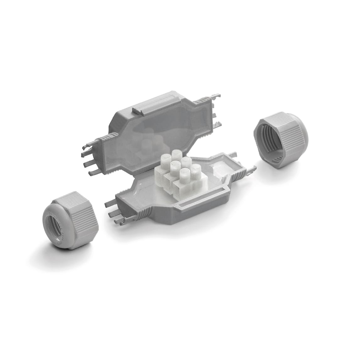 RAYTECH - FRED (Confezione da 1 PZ.) - Giunto in linea IP68/69 extra-compatto preriempito in gel. FRED