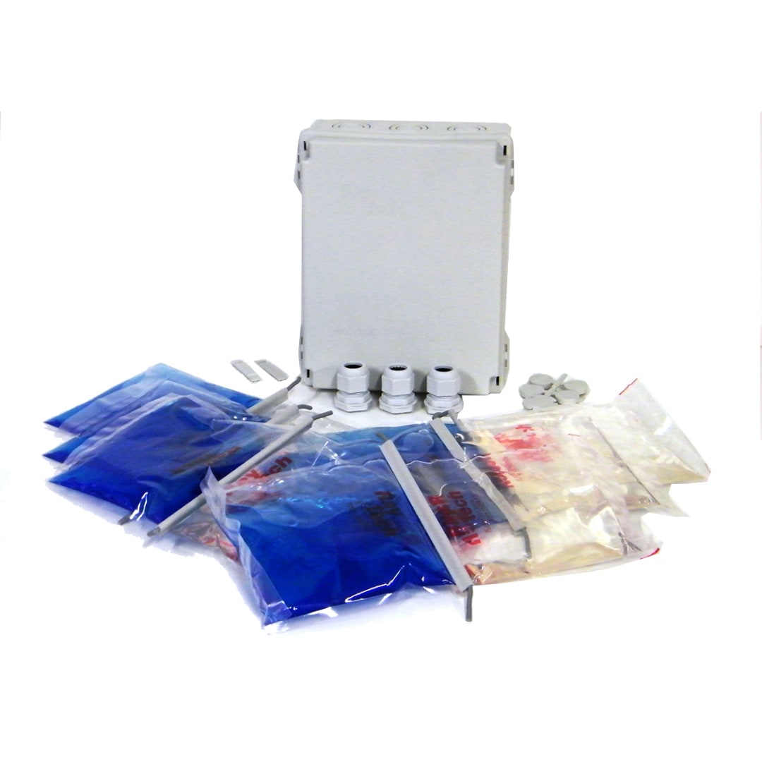 RAYTECH - Magic Box 240 - KIT di giunzione IP80 con gel, cassetta e pressacavi.