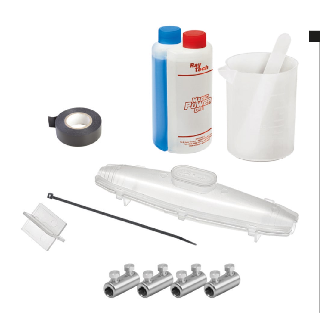 RAYTECH - MAGIC POWER JOINT L50-RP/50 - Giunto/Muffola IP68 con gel per colata.