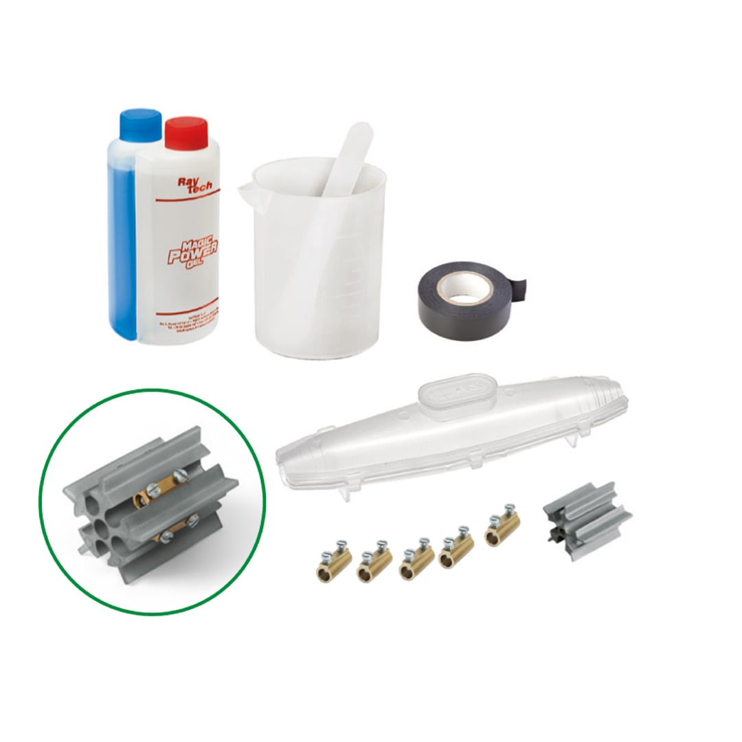 RAYTECH - MAGIC POWER JOINT SP L25 - Giunto/Muffola IP68 con gel per colata.