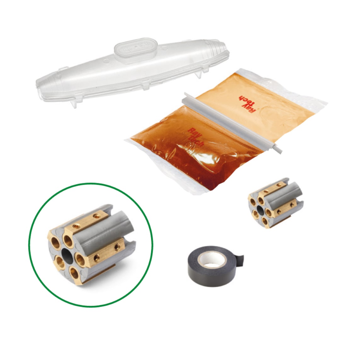 RAYTECH - RAYCAST SP L25 - Giunto/Muffola con resina per colata.