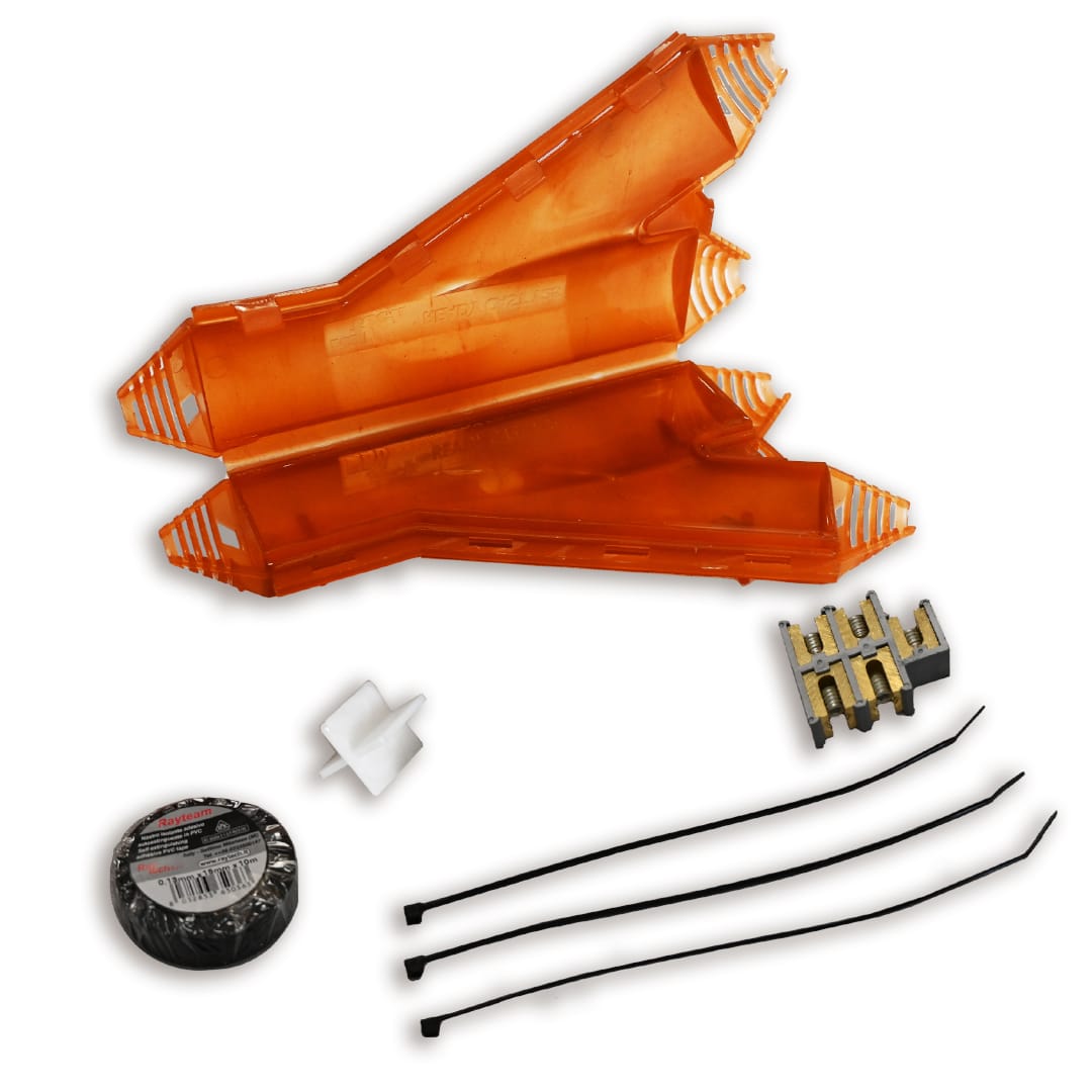 RAYTECH - READY CAST Y16/25 - Giunto di derivazione a Y IP68 con resina.