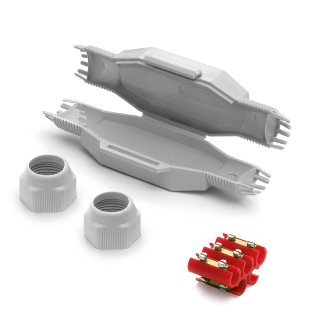 RAYTECH - TOM (Confezione da 1 PZ.) - Giunto in linea IP68/69 extra-compatto preriempito in gel.