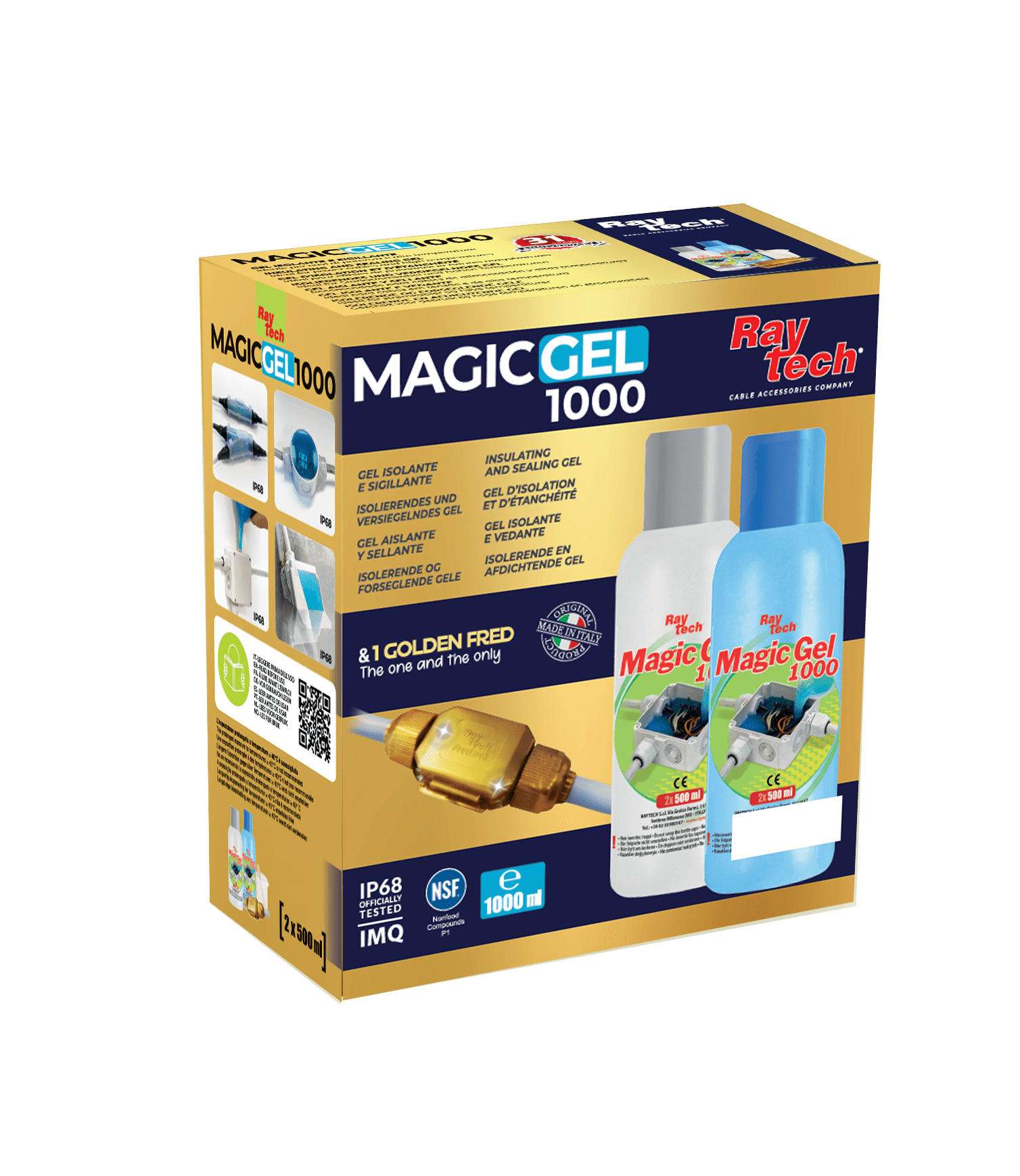 RAYTECH - MAGIC GEL 1000 - Gel bicomponente isolante/sigillante. MAGIC-GEL