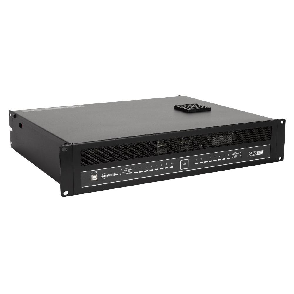 RCF - Matrice amplificata 640W con allarme vocale EN54 e unità entrata MU 7100-EN MKII 8x80W EN5.