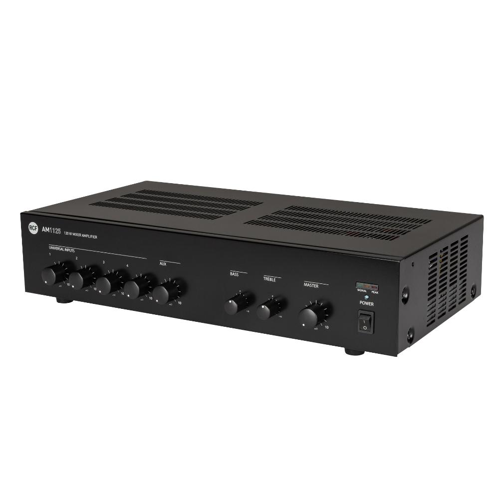 RCF - Amplificatore Mixer 100V AM 1125 120W, 4 Ingr.