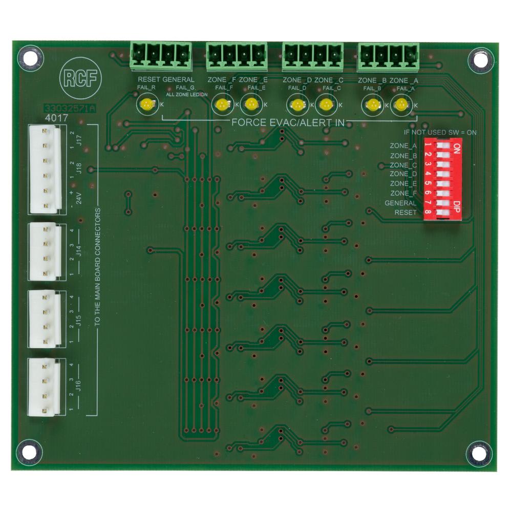 RCF - Scheda Contatti Monitorati MG 3006 GPI DXT 3000.