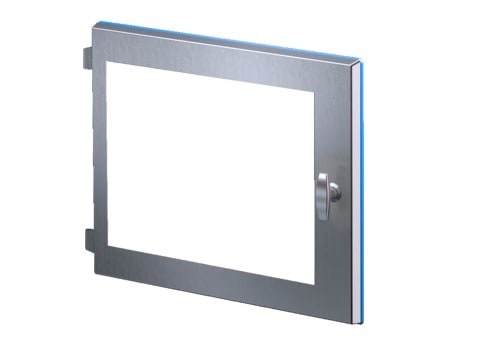 RITTAL - HD Finestra di protezione con maniglia a traversino, LxA: 518x436 mm acciaio inox, 1.4301