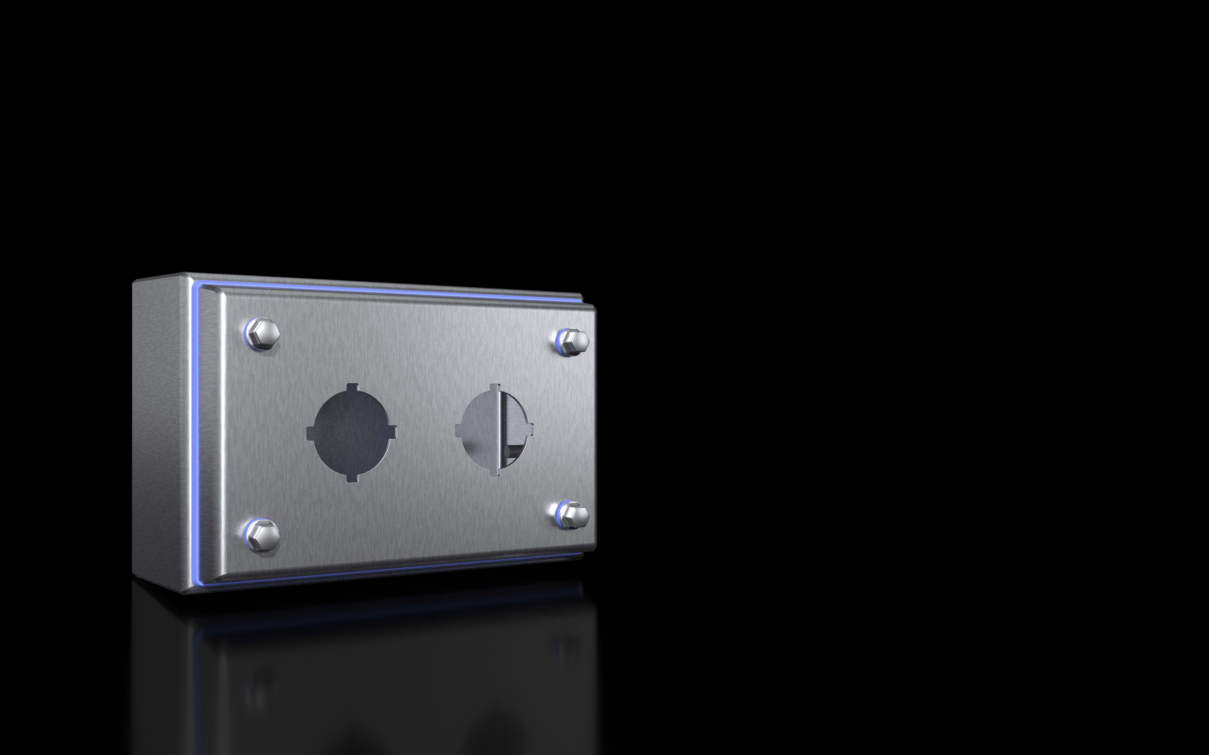RITTAL - HD PULSANTIERA CON 2 FORATURE DIAM, 30,5