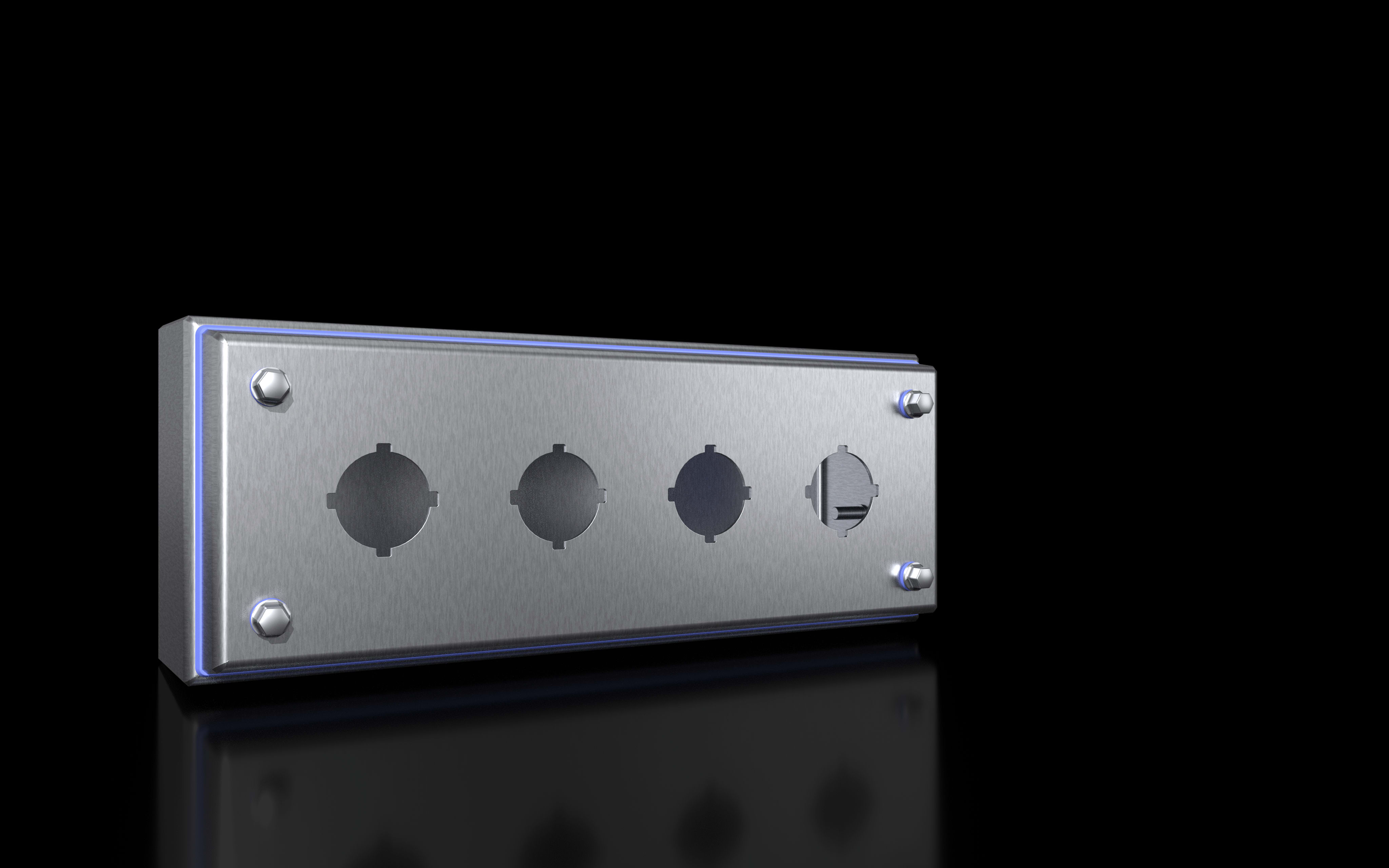 RITTAL - HD PULSANTIERA CON 4 FORATURE DIAM, 30,5