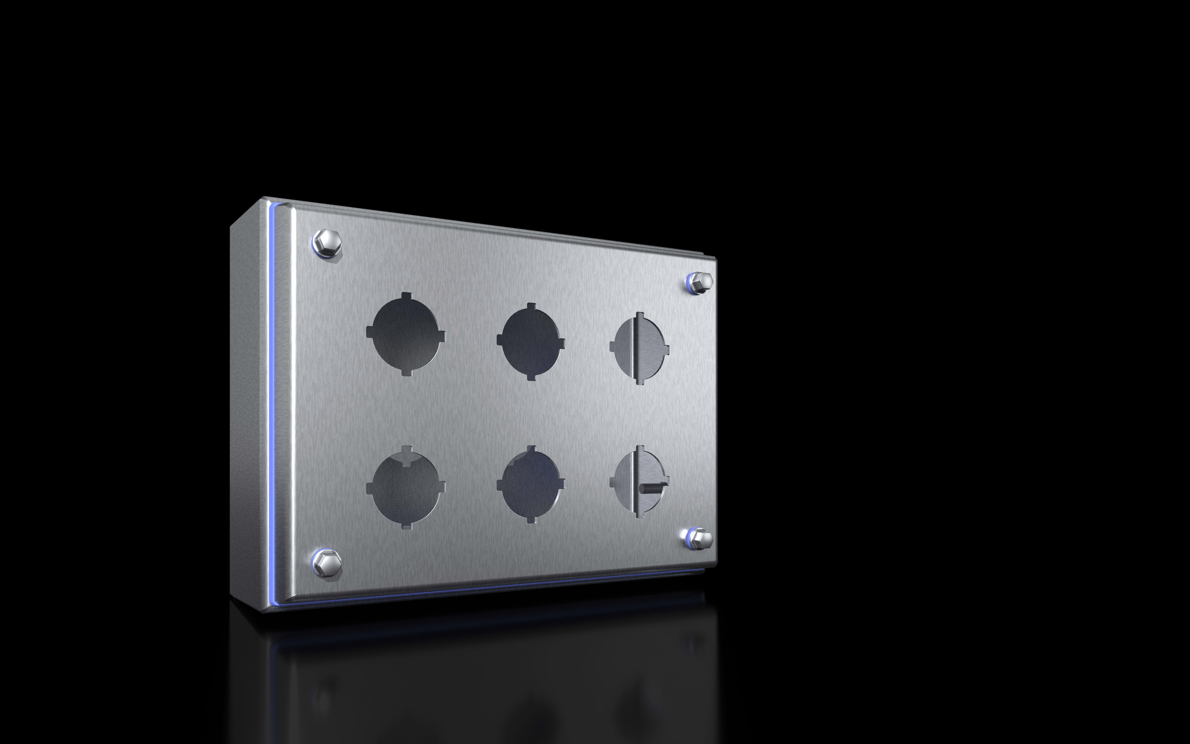 RITTAL - HD PULSANTIERA CON 6 FORATURE DIAM, 30,5