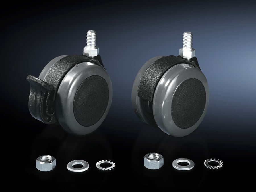 RITTAL - CP 4 RUOTE PIVOTTANTI DOPPIE D=75MM