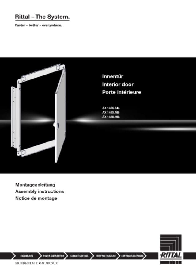RITTAL - Porta interna SZ per armadi compatti AX Plastic, per LxA: 600x600 mm