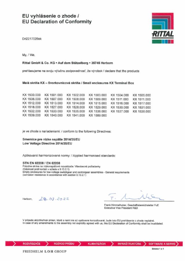 RITTAL - KX contenitore di Derivazione 200X200X120 Ral 7035