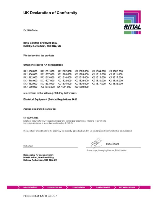 RITTAL - KX contenitore di Derivazione 800X400X120 Ral 7035