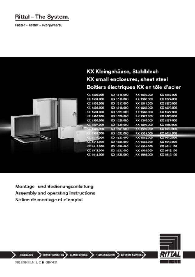RITTAL - KX contenitore E-Box, LXAXP 380X300X155 mm