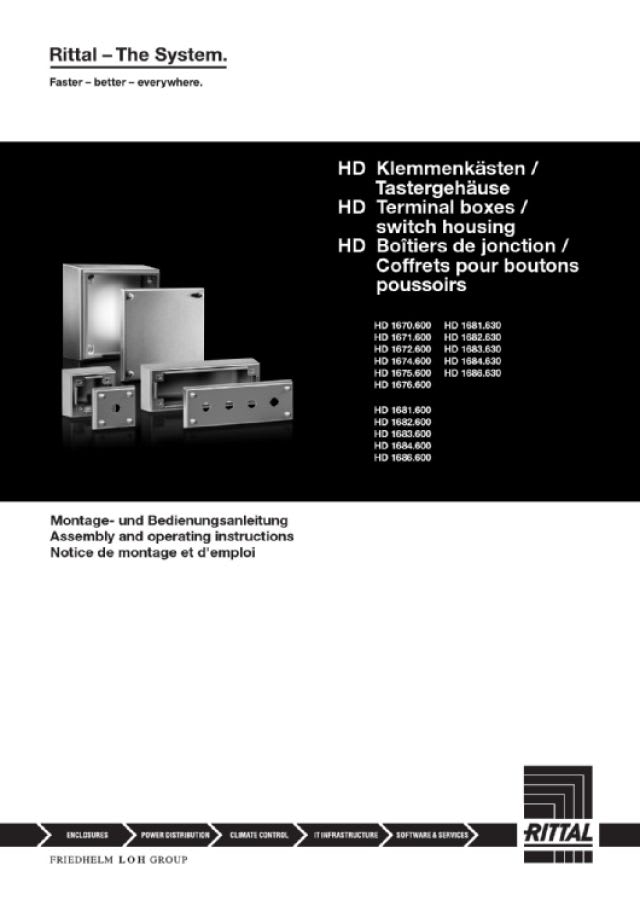RITTAL - HD CONTENITORE DI DERIVAZIONE 400X200X12