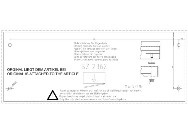 RITTAL - SZ TETTO DI PROTEZIONE 500X210 INOX
