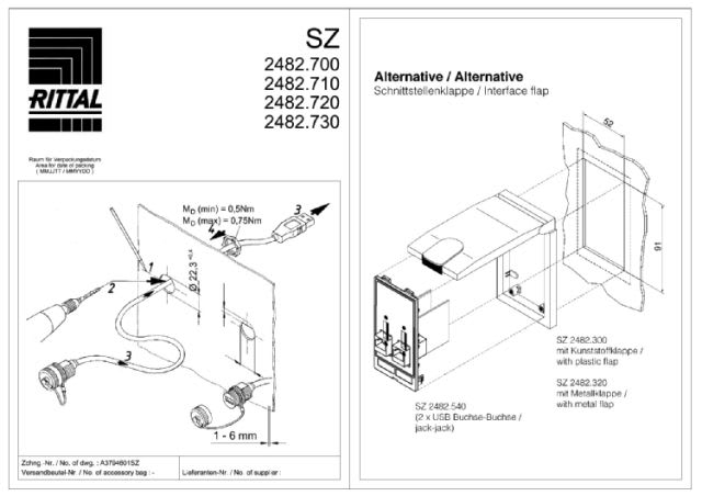 RITTAL - SZ RJ 45- Prolunga 0,5M