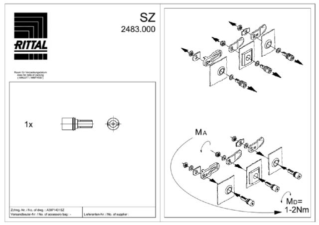 RITTAL - SZ INSERTO DOPPIO PETTINE