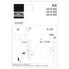 RITTAL - AX TASCA PORTA SCHEMI L=760-800 MM