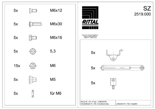 RITTAL - SZ 5 ARRESTI PORTA APERTA