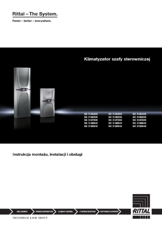 RITTAL - Condizionatore da parete Blue e+, 1600 W, acciaio inox
