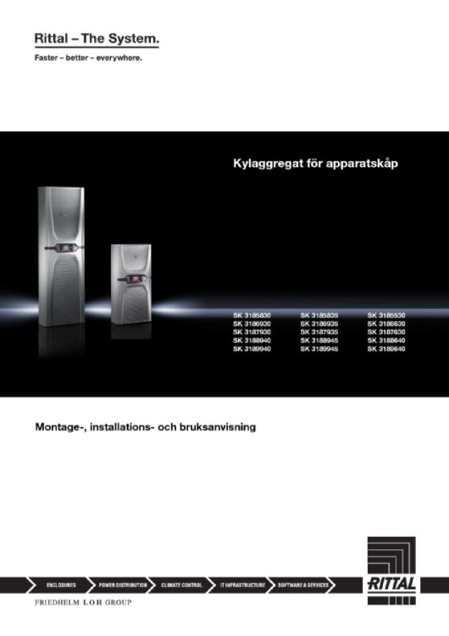 RITTAL - SK BLUE E+, CONDI. DA PARETE 2,6 KW INOX