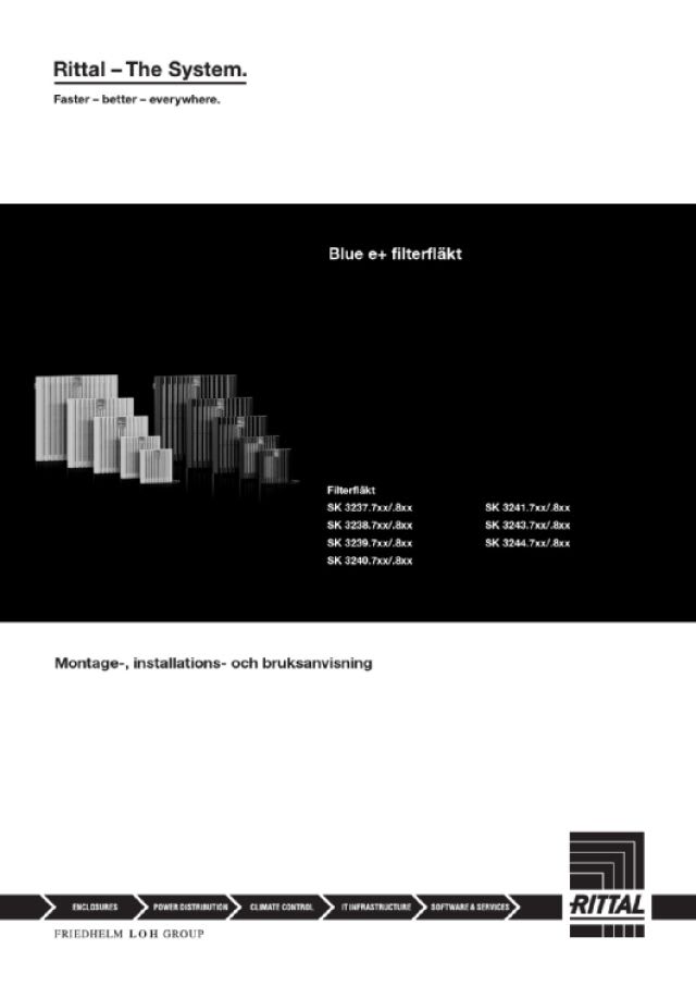 RITTAL - SK BLUE E+ VENT. 218/191 MCH 115VAC