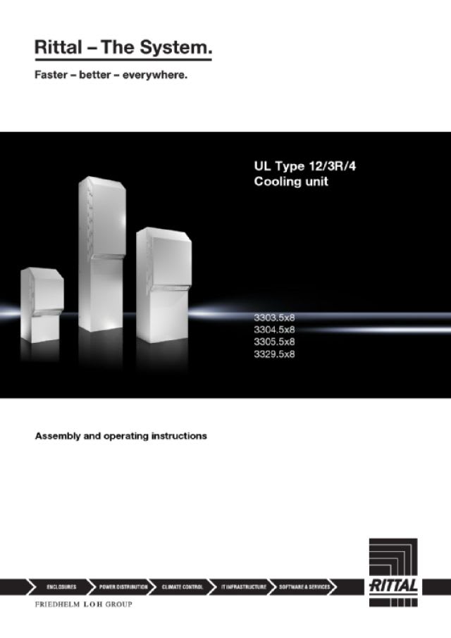 RITTAL - RTT NEMA3R/4 1KW 400/460-3-50/60 RAL7035
