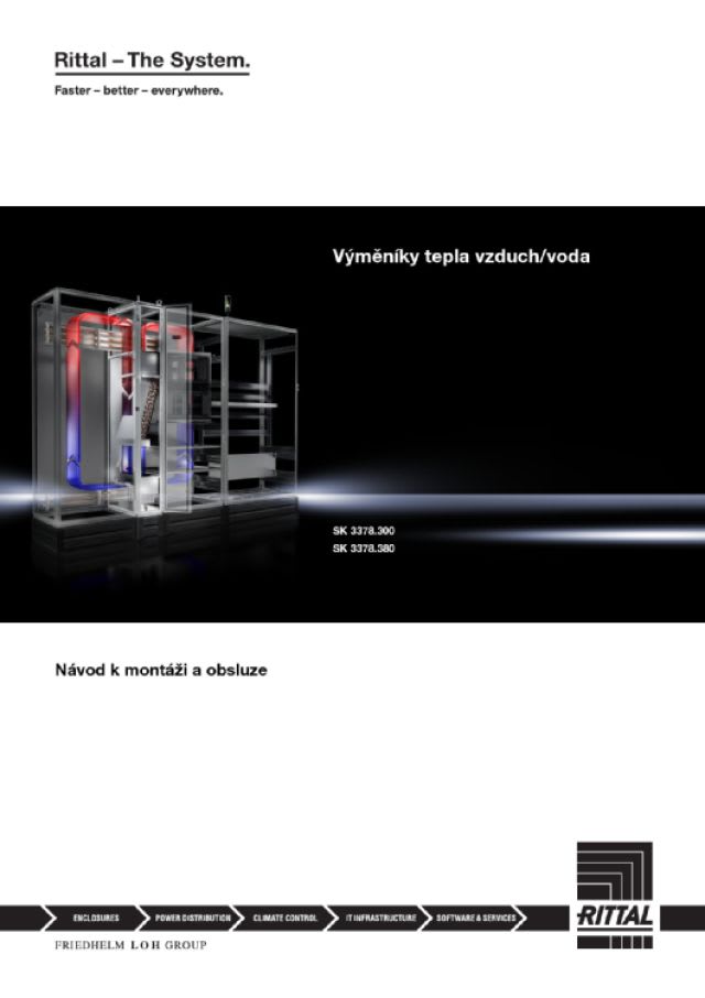 RITTAL - Scambiatore di calore aria/acqua LCP per Industria, L35 W10 9,5 kW, 300 x 2000 x 800 mm