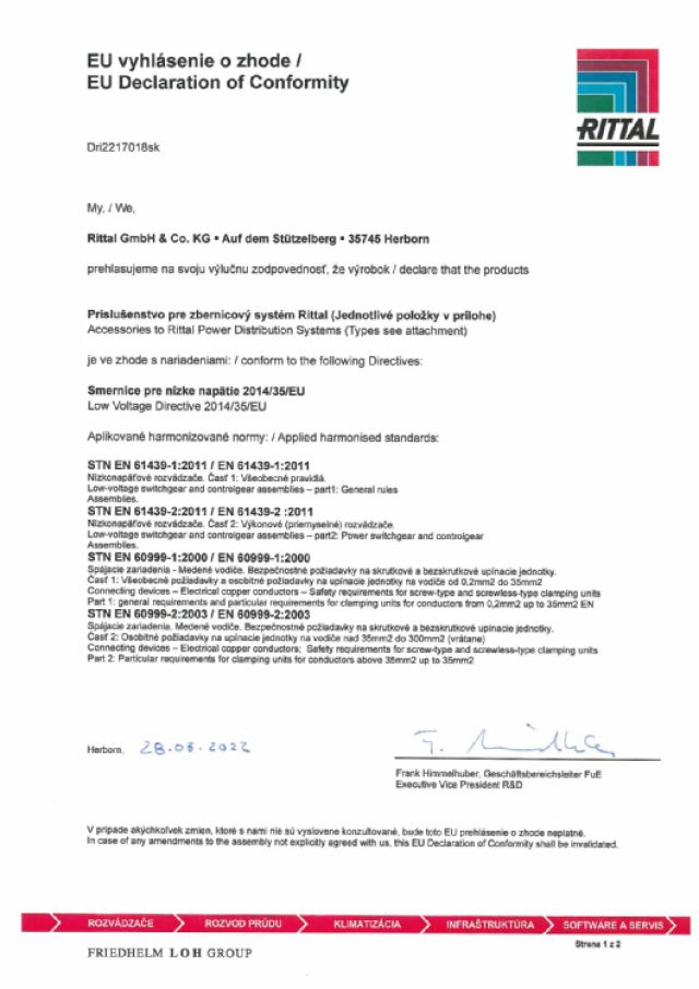 RITTAL - SV 2 SBARRE 60X10X2400MM