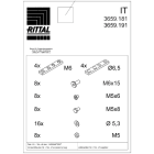 RITTAL - Guide telescopiche per server, profondità 800 mm larghezza server max: 430 mm