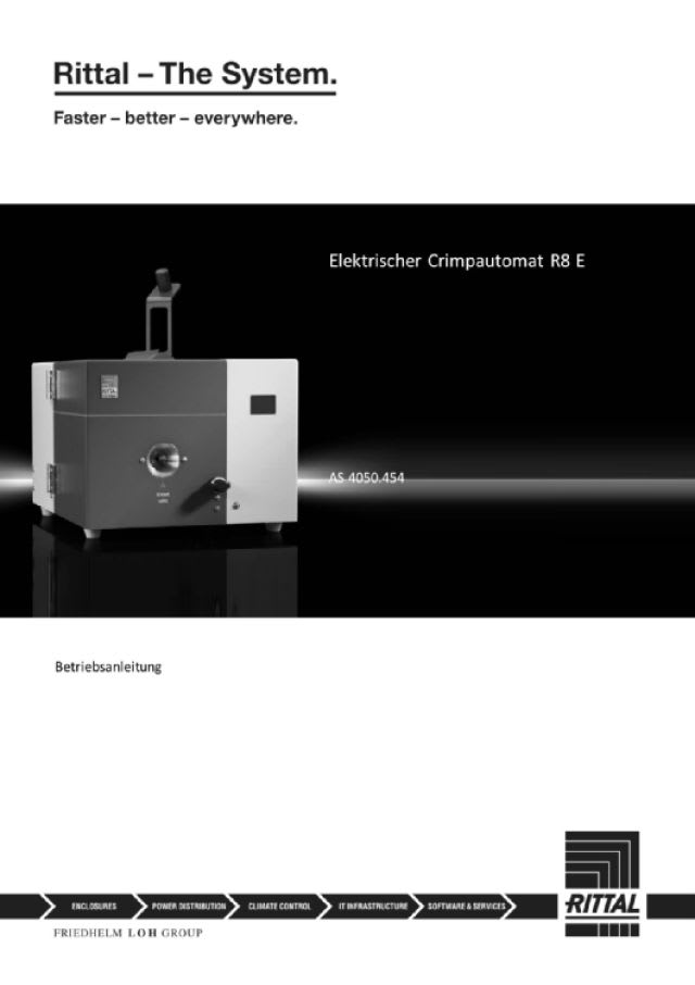 RITTAL - CRIMPATRICE AUTOMATICA R8 E