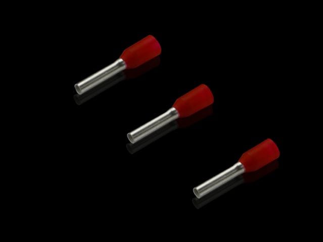 RITTAL - PUNTALINI 1,0 MM2 8MM ROSSO- 500 PZ