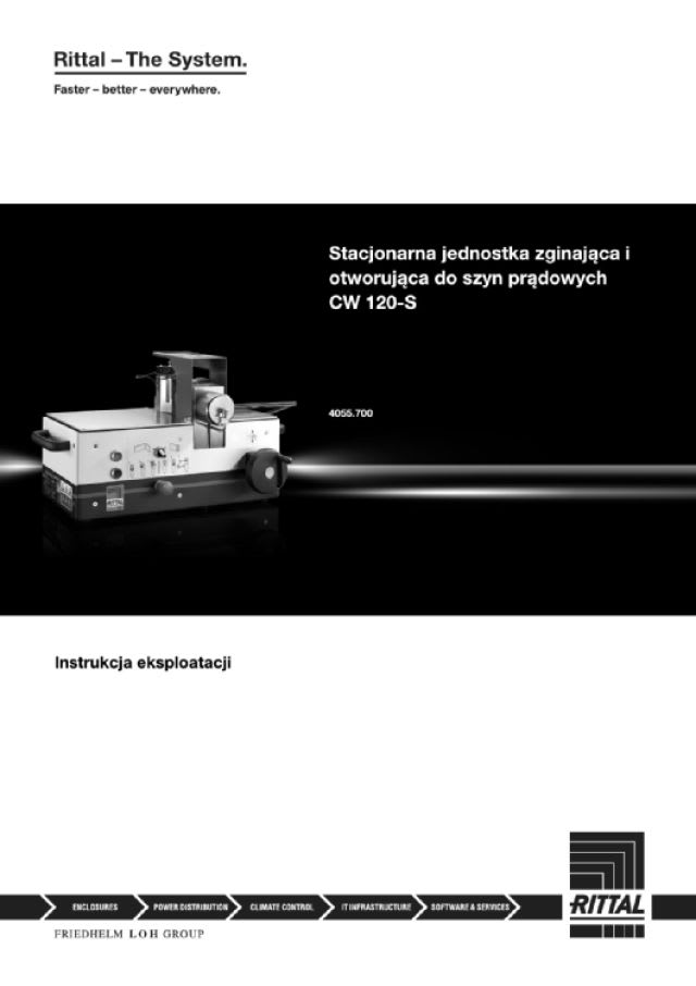 RITTAL - CW 120-S unit? piega-fora per sbarre rame