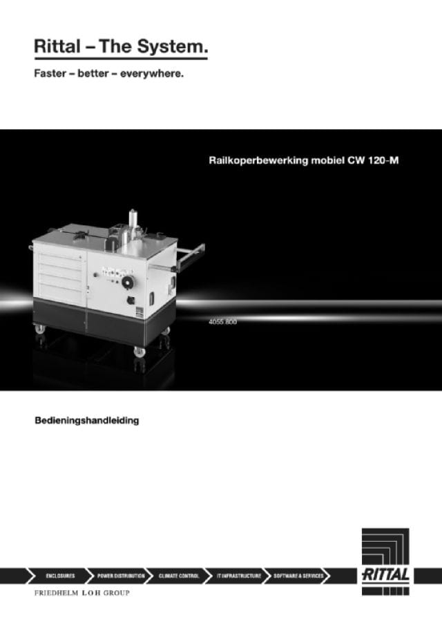 RITTAL - Lavorazione sbarre CW120-M