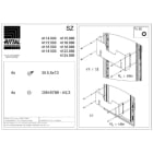 RITTAL - VX PORTASCHEMI LAMIERA L=600 - 1PZ