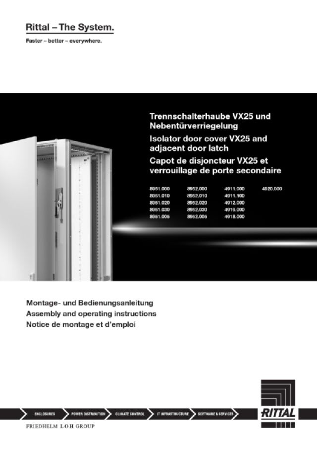 RITTAL - VX 10 ASTE DI RINVIO 800MM - 10PZ