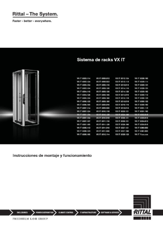 RITTAL - VX IT 800X1200X800 PORTA VETRO IP 55 STD