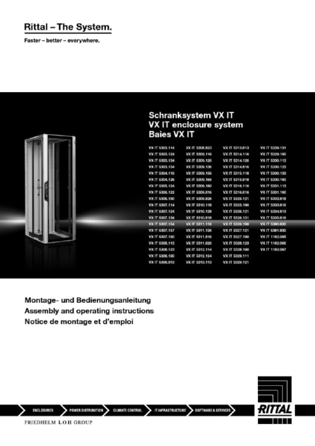 RITTAL - VX IT 600X2000X1200 PORTA VENT STD