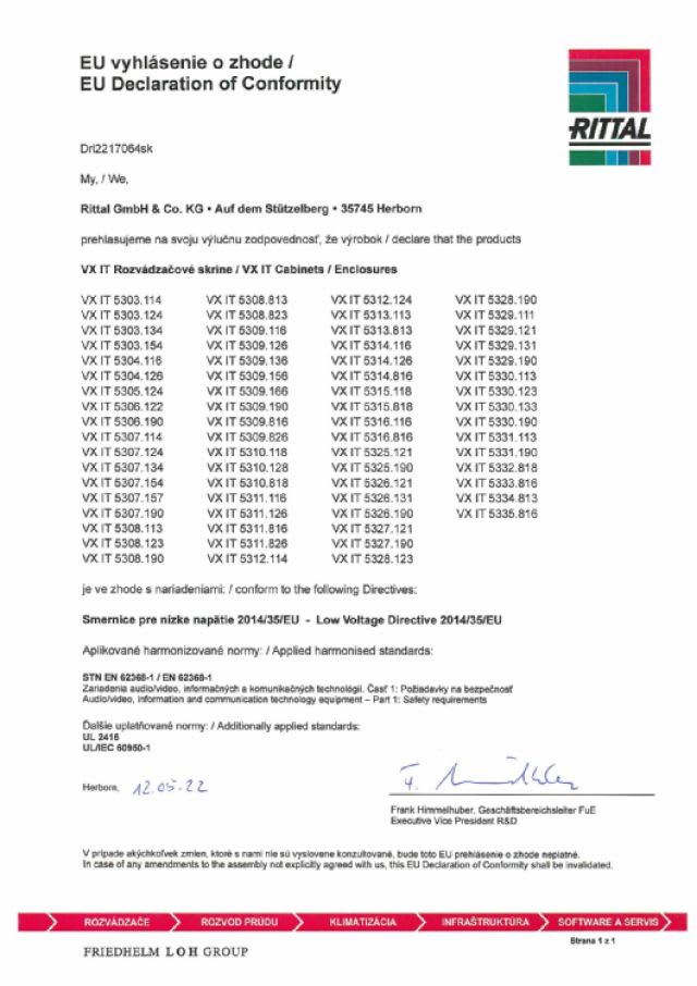 RITTAL - VX IT 600X2000X1200 PORTA VENT DYN