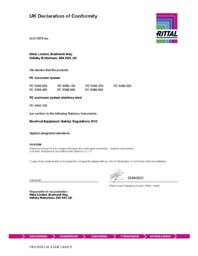 RITTAL - PCVX 600X1600X636 CASSETTO INST.FRONT