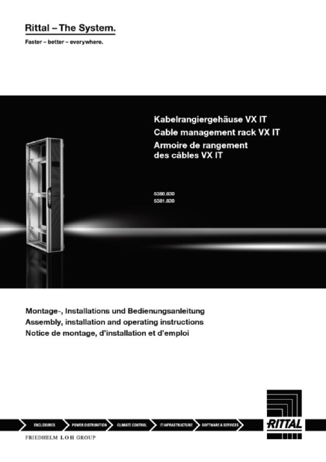 RITTAL - VX IT 300X2000X1000 SMISTAMENTO CAVI