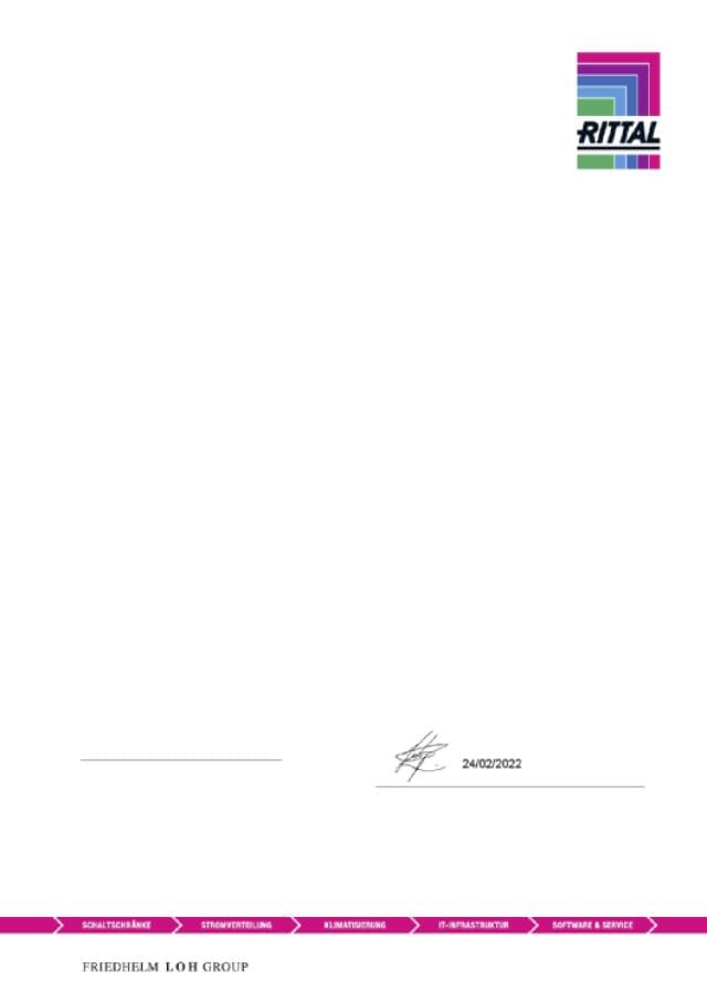 RITTAL - SM TASTIERA ESTRAIBILE LAYOUT TEDESCO
