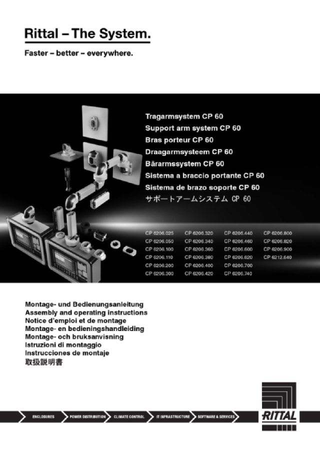 RITTAL - CP ADATTATORE D'INCLINAZ REGOLABILE