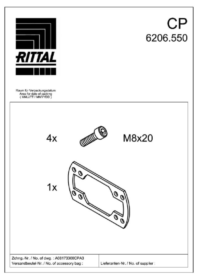 RITTAL - CP 60 ADATTATORE 120 X65 MM
